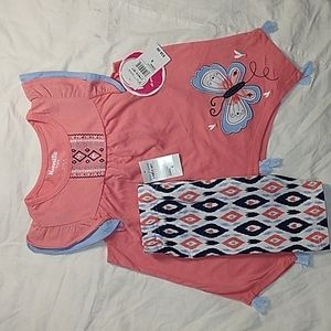 Nanette Kids Girl's Two Piece Short Set.